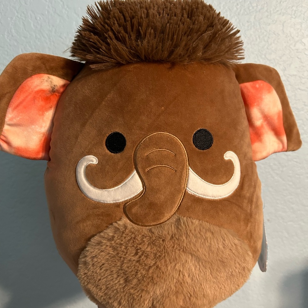 Brown Plush Mammoth Toy